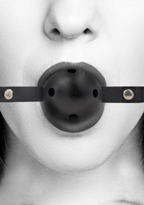 Breathable Ball Gag - With Bonded Leather Straps