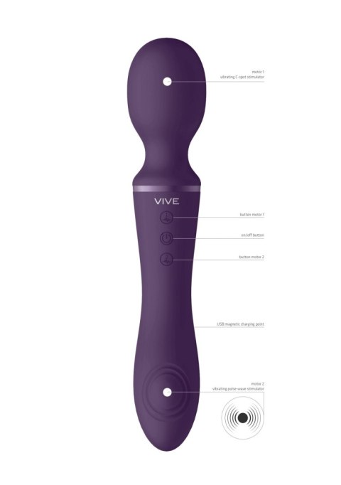 Enora - Wand & Vibrator - Purple