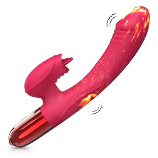 Wibrator-Silicone wibrator USB, 20 vibration modes, Heating