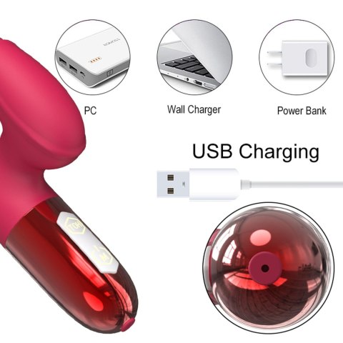Wibrator-Silicone wibrator USB, 20 vibration modes, Heating Wibrator-Silicone wibrator USB, 20 vibration modes, Heating