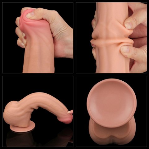 11.5'' King Sized Sliding Skin Dual Layer Dong 11.5'' King Sized Sliding Skin Dual Layer Dong