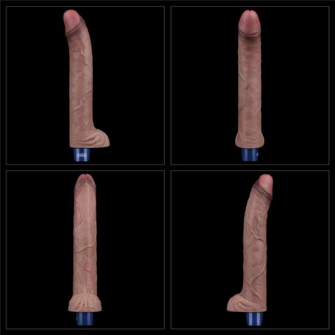 11" REAL SOFTEE Rechargeable Silicone Vibrating Dildo