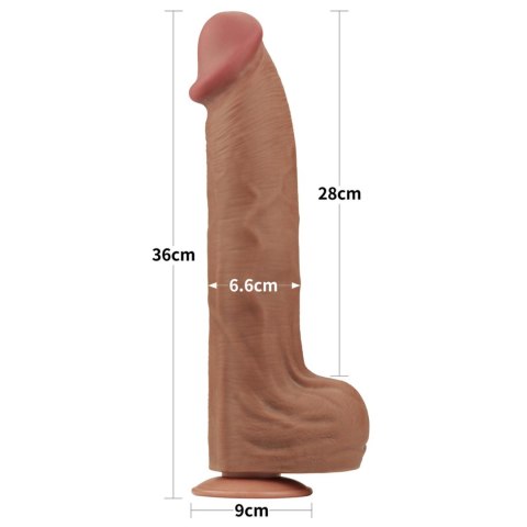 14'' King Sized Sliding Skin Dual Layer Dong Brown