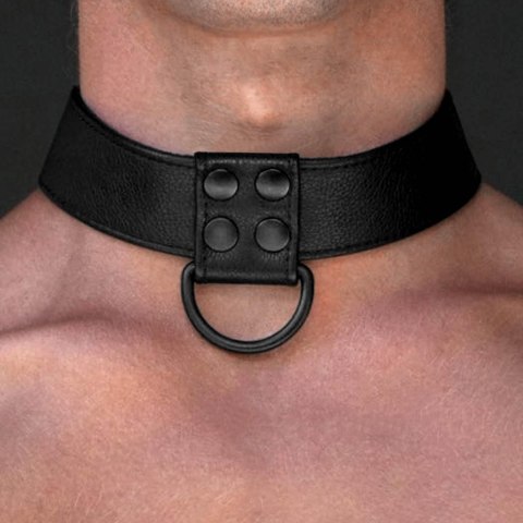 Bondage Fetish Black Matt Collar With Leash Bondage Fetish Black Matt Collar With Leash