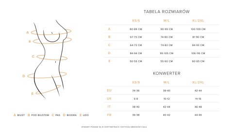 Donarella gorset i stringi XL/2XL