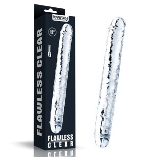 Flawless Clear Double dildo 12''