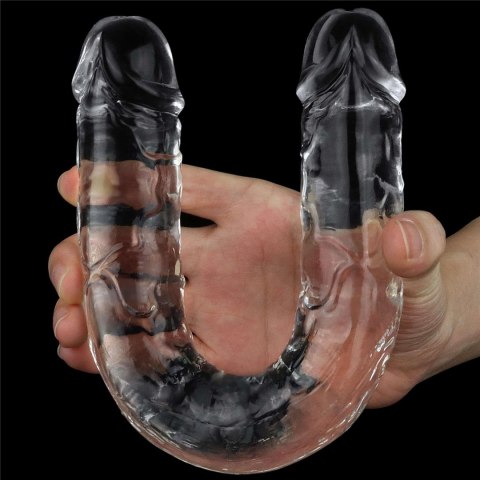 Flawless Clear Double dildo 12''