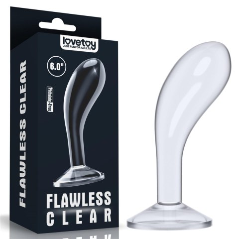 Flawless Clear Prostate Plug, korek analny 6.0'' Flawless Clear Prostate Plug, korek analny 6.0''