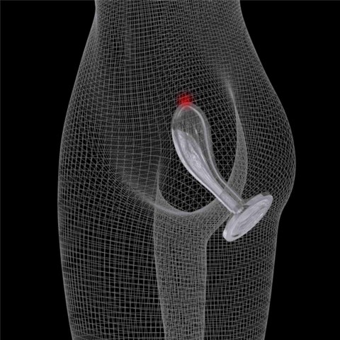 Flawless Clear Prostate Plug, korek analny 6.0'' Flawless Clear Prostate Plug, korek analny 6.0''