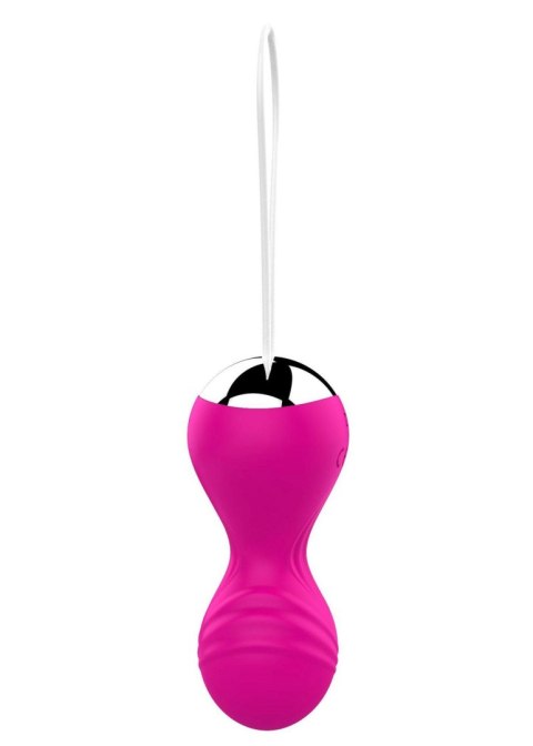 Kulki-Vibrating Silicone Kegel Balls USB 10 Function / Remote control -Pink