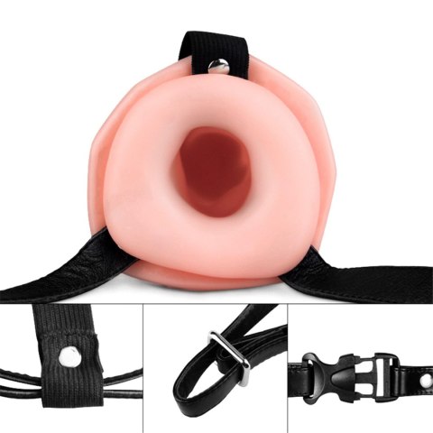 Vibrating Unisex Hollow Strap On