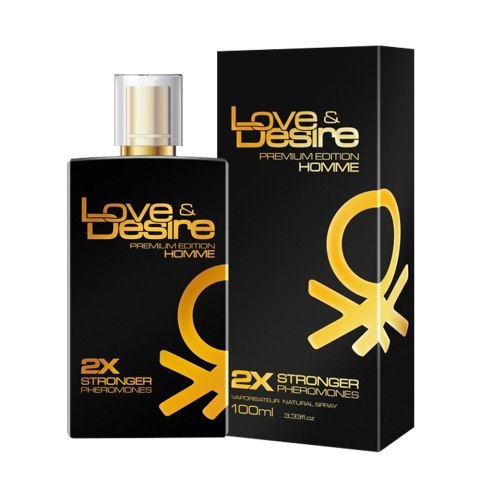 Feromony zapachowe. Perfumy dla mężczyzn Love&Desire Gold męskie 100ml.