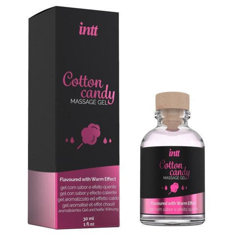 Żel do ciała i miejsc intymnych. Masaż i seks. Smak waty cukrowej. Rozgrzewający. Cotton Candy Massage Gel.