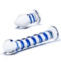 Glas - Double Penetration Glass Swirly Dildo & Butt Plug Set 2 pcs