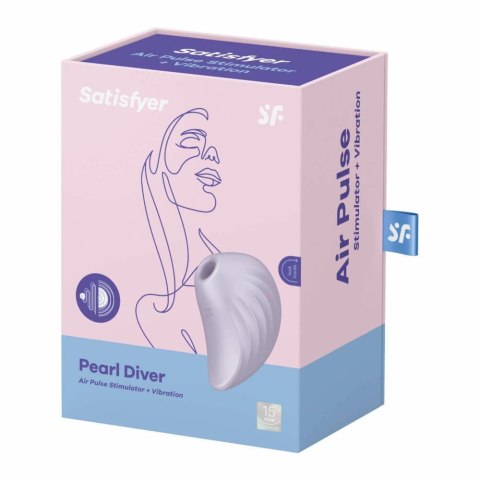 Stymulator, wibrator-Pearl Diver (Violet)