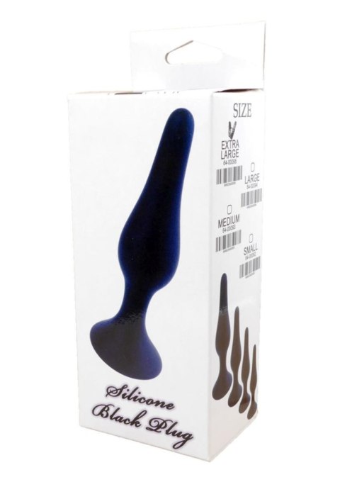Plug, korek analny-Silicone Plug, korek analny Black - Large Plug, korek analny-Silicone Plug, korek analny Black - Large