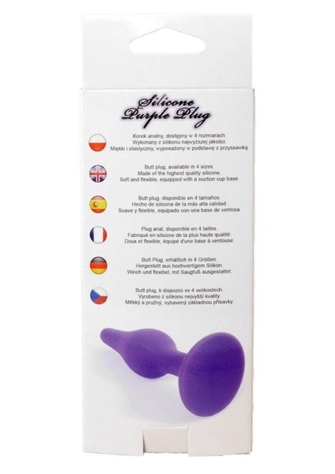 Plug, korek analny-Silicone Plug, korek analny Purple - Small Plug, korek analny-Silicone Plug, korek analny Purple - Small