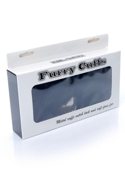 Kajdanki Fetish B - Series- Furry Cuffs Black 2,7