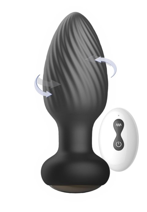 Retating remote anal plug, korek analny Retating remote anal plug, korek analny