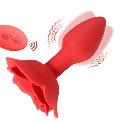 Rose rotating anal plug