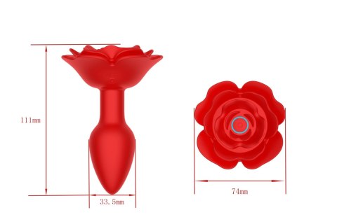 Rose rotating anal plug, korek analny Rose rotating anal plug, korek analny