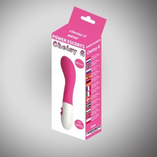 Chelsey g pink 20 cm silicone wibrator 10 speed