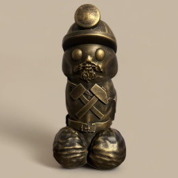 DICKER - figurka w kształcie penisa Miner Dick - Górnik