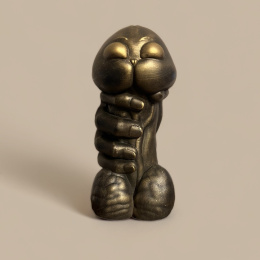 DICKER - figurka w kształcie penisa Squeezed Dick - ściśnięty