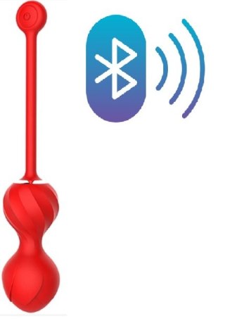 KULKI VAGINAL BALLS REDDISH BLUETOOTH 22 CM GUILTY TOYS 29-0025