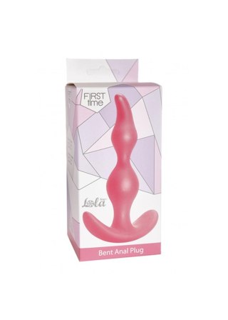 Plug, korek analny-Anal Plug, korek analny Bent Anal Plug, korek analny Pink