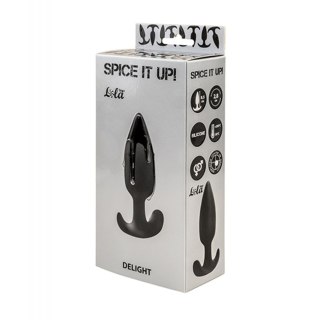 Plug, korek analny-Anal plug, korek analny with misplaced center of gravity Spice it up Delight Black