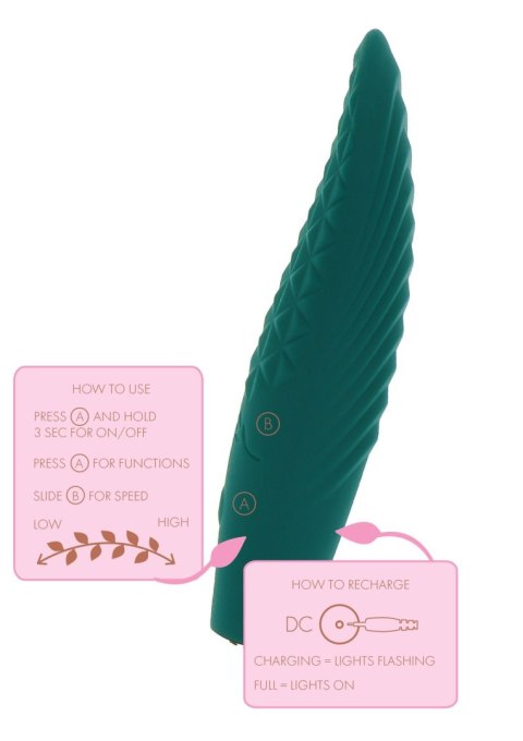 Alyssa Textured Stimulator Green