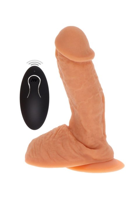 Silicone Vibrating Dildo Light skin tone