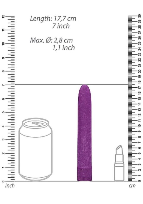 7"" Vibrator - Biodegradable - Purple