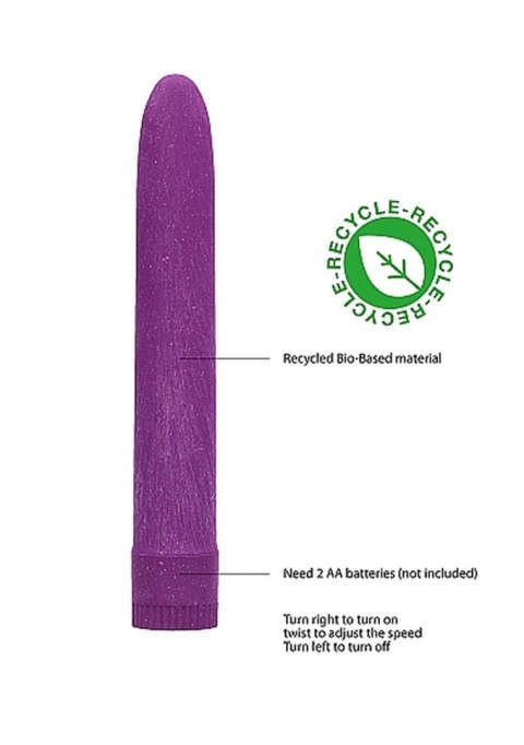 7"" Vibrator - Biodegradable - Purple