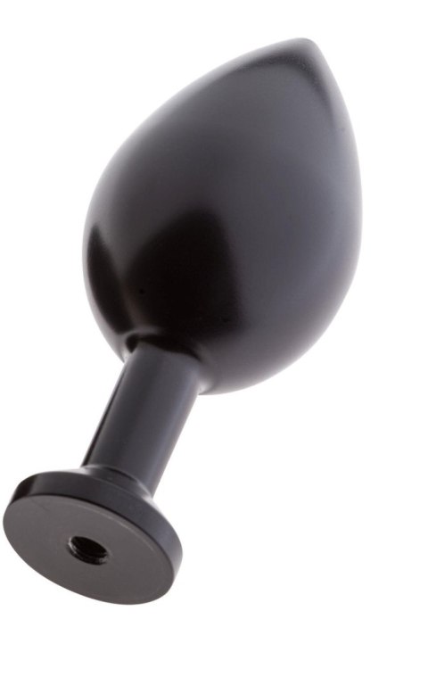 MALESATION Alu-Plug, korek analny with suction cup large, black