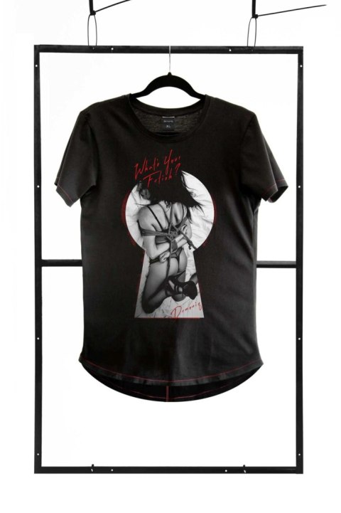 T-shirt men black M fashion