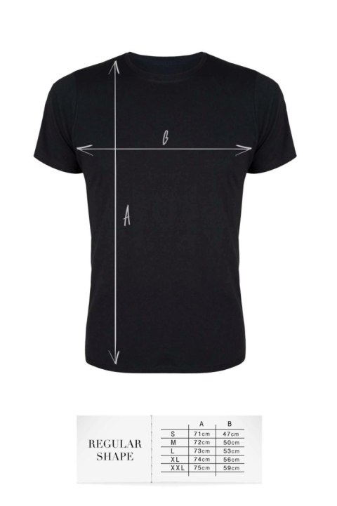 T-shirt men black M regular