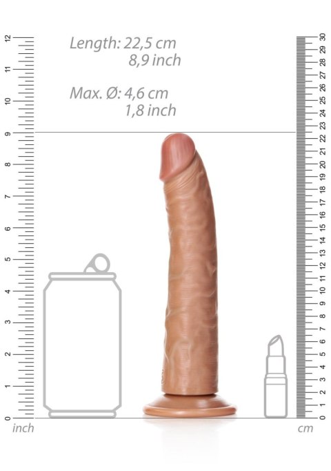 Slim Realistic Dildo with Suction Cup - 8""""/ 20,5 cm