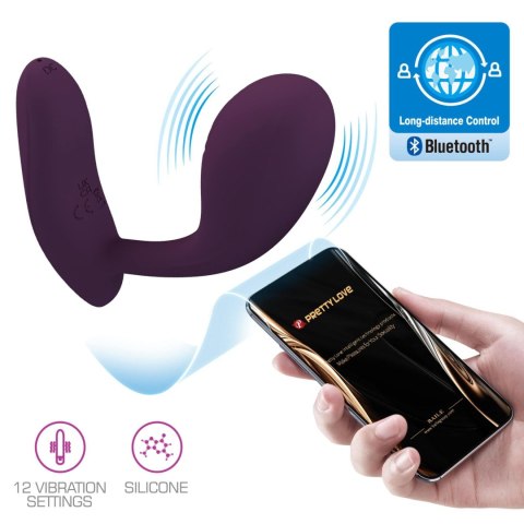 WIBRATOR - Baird Purple, 12 vibration functions Mobile APP Long-distance Control