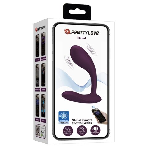 PRETTY LOVE - Baird Purple, 12 vibration functions Mobile APP Long-distance Control