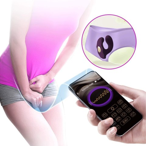 PRETTY LOVE - Billy Purple, 12 vibration functions Mobile APP remote control