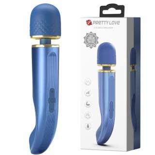 2 WIBRATOR - Colorful Wibrator, masażer, wand Blue, 7 vibration functions 5 levels of speed control