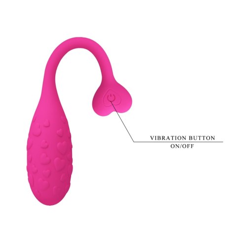 PRETTY LOVE - Fisherman Pink, 12 vibration functions Mobile APP remote control