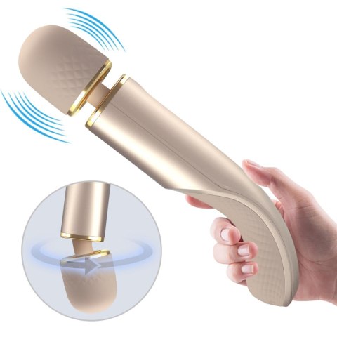 WIBRATOR - Interesting Wibrator, masażer, wand Gold 5 levels of speed control 7 vibration functions