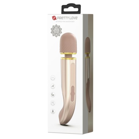 WIBRATOR - Interesting Wibrator, masażer, wand Gold 5 levels of speed control 7 vibration functions