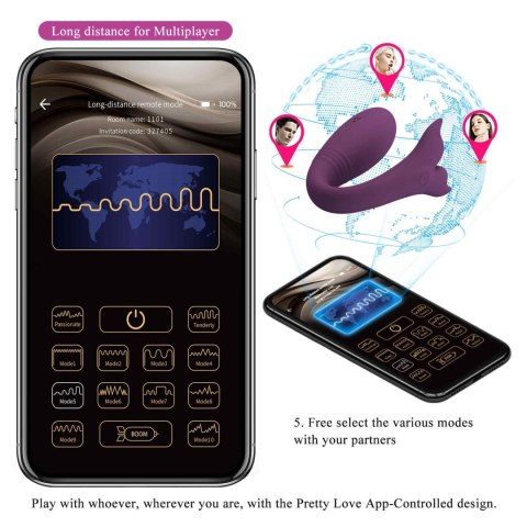 WIBRATOR - Jayleen, 12 vibration functions Mobile APP Long-distance Control