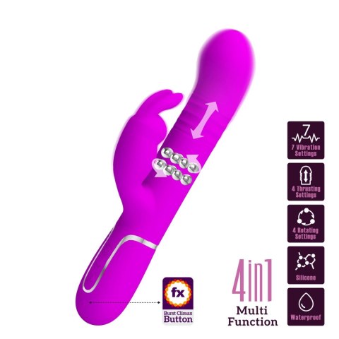 2 WIBRATOR - Coale Twinkled Tenderness Purple, 7 vibration functions 4 rotation functions 4 thrusting settings