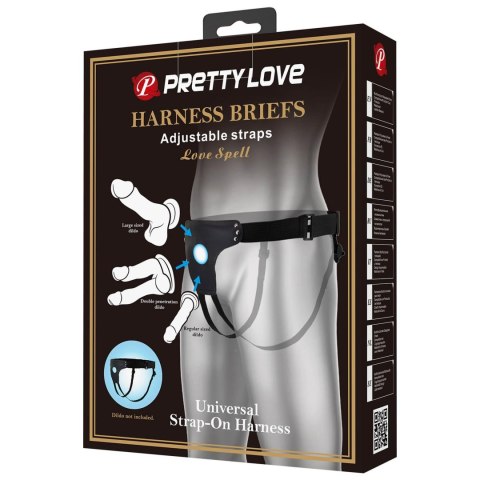 PRETTY LOVE - HARNESS BRIEFS Love Spell Universal Strap-On Harness