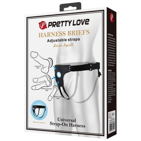 PRETTY LOVE - HARNESS BRIEFS Love Spell Universal Strap-On Harness